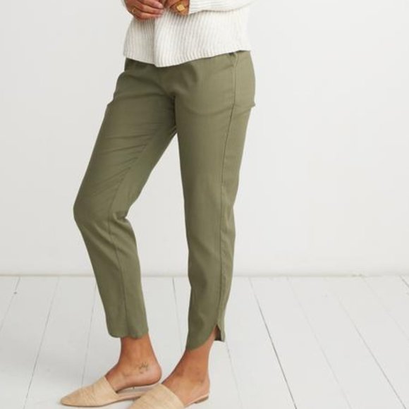 Marine Layer Olive Ankle Pants - Picture 9 of 9